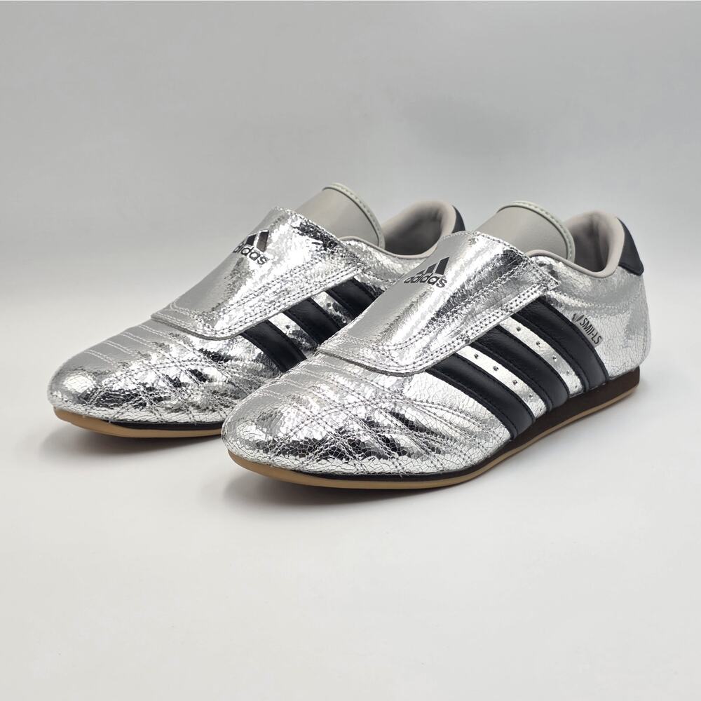 adidas Originals Women's Size 8.5 Taekwondo Shoes JH9664 Silver Metallic New - Picture 2 of 10
